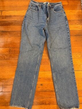 Abercrombie & Fitch Straight-Leg Blue Denim Jeans